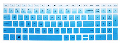 Keyboard Skin Compatible for 15.6" HP Pavilion X360 15-br075nr, HP Envy x360 15m-bp 15m-bq, HP Spectre x360 15-ch011dx, HP Pavilion 15-cb 15-cc 15-cd 15-bw 15-bs & 17.3" HP 17m-ae 17-bs - Blue Ombre - color: Blue Ombre