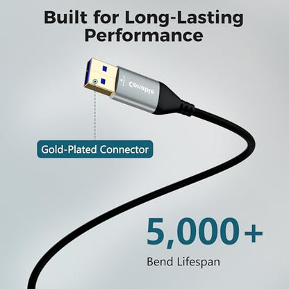 USB to HDMI Adapter Cable 4 FT, Unidirectional USB-A 3.0 to HDMI HD Audio Video, Real 2K/1080P@60Hz, for TV, Projector, Monitor, ONLY Support Windows 11/10/8/8.1/7, Mac OS, Need to Install Driver - size: 4 FT