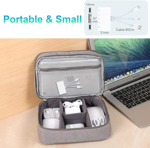 5-in-1 Memory Card Reader, USB OTG Adapter & TF SD Card Reader for Phones, CYZFOWDUO USB C and USB A Devices with Micro SD &TF Card Slots, Supports SD/Micro SD/SDHC/SDXC/MMC Charging for iPhone/Pad
