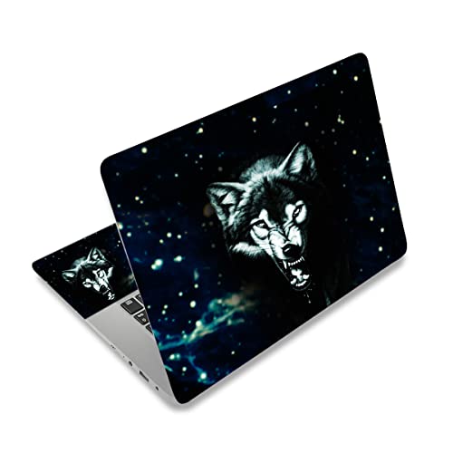 Laptop Notebook Skin Sticker Cover Decal Fits 12 13 13.3 14 15 15.4 15.6 inch Laptop Protector Notebook PC ，Protector Cover for Toshiba Hp Samsung Dell Apple Acer Leonovo Sony Asus Notebook - color: Cool Wolf