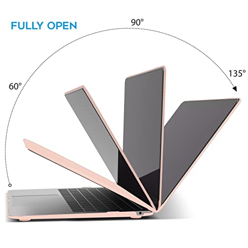 IBENZER Compatible with New MacBook Air 13 inch Case 2022 2021 2020 M1 A2337 A2179 A1932, Plastic Hard Shell Case with Keyboard Cover for Mac Retina Display with Touch ID, Sakura Pink, AT13SKPK+1 - color: Sakura Pink