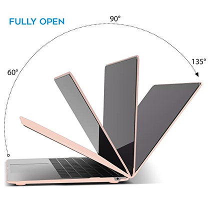 IBENZER Compatible with New MacBook Air 13 inch Case 2022 2021 2020 M1 A2337 A2179 A1932, Plastic Hard Shell Case with Keyboard Cover for Mac Retina Display with Touch ID, Sakura Pink, AT13SKPK+1 - color: Sakura Pink