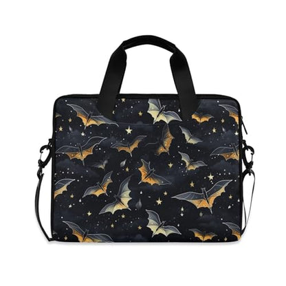 MNSRUU Laptop Bag for 15.6 inch Black Gothic Bats - color: Skull I 4177