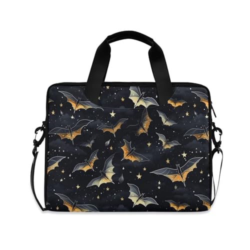 MNSRUU Laptop Bag for 15.6 inch Black Gothic Bats - color: Skull I 4177