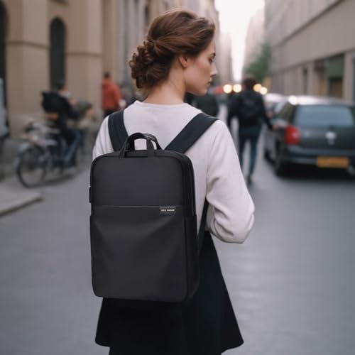 GOLF SUPAGS Travel Laptop Backpack for Women Anti Theft Slim Durable College Bookbag Business Computer Bag Fit 13.3Inch Notebook (Black, 13.3Inch) - color: Black, size: 13.3 Inch