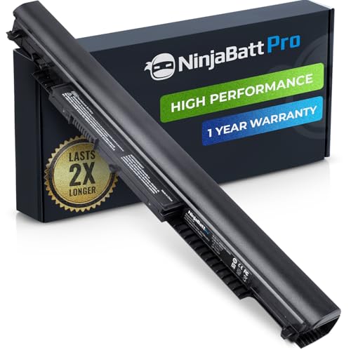NinjaBatt 807956-001 Battery for HP HS04 HS03 807957-001 250 255 G5 | Fits 807612-421 HSTNN-LB6U 15-AY039WM 15-AY009DX 17-X061NR 15-BA009DX 15-AY041WM – 4 cells 2600mAh 14.8V 12-month warranty