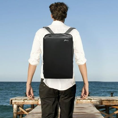 BESMART Waterproof Laptop Backpack 17.3 Inch Shockproof Computer Bag for Men & Women, Lightweight Casual Daypack (BLACK) - color: Black
