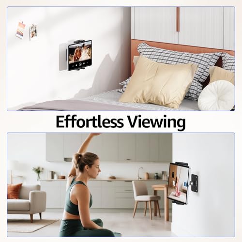 Tablet Wall Mount Ipad Holder, 4.7-15.6" | 360° Adjustable, iPad, Galaxy Tab, Sturdy Aluminum, For Home, Office & Public Spaces - size: No Arm Pro-Up to 15.6"