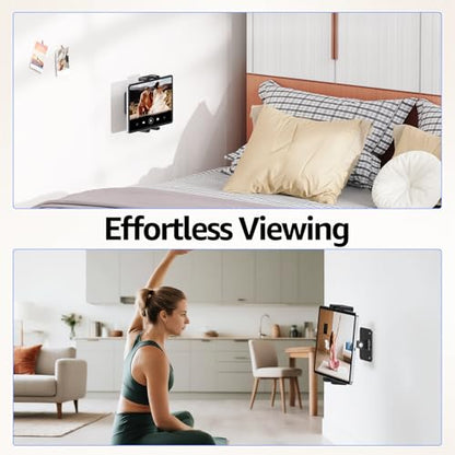 Tablet Wall Mount Ipad Holder, 4.7-15.6" | 360° Adjustable, iPad, Galaxy Tab, Sturdy Aluminum, For Home, Office & Public Spaces - size: No Arm Pro-Up to 15.6"