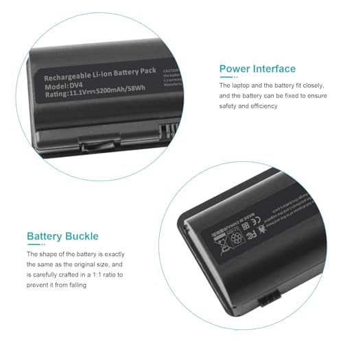 Fancy Buying Laptop Battery for HP Pavilion dv4-2145dx dv6-2066dx dv6-1259dx dv4-1365dx DV5-1160US As09a51 - size: 6 Cell