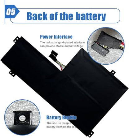 L17M3PB0 Laptop Battery Replacement for Lenovo Chromebook 100e 1st 2nd Gen | 11.25V 42Wh 3635mAh, For Chromebook 100e 300e 2nd Gen C340-11 S340-14 500e 1st 2nd Gen Series, L17C3PG0 L17L3PB0 L18D3PG1
