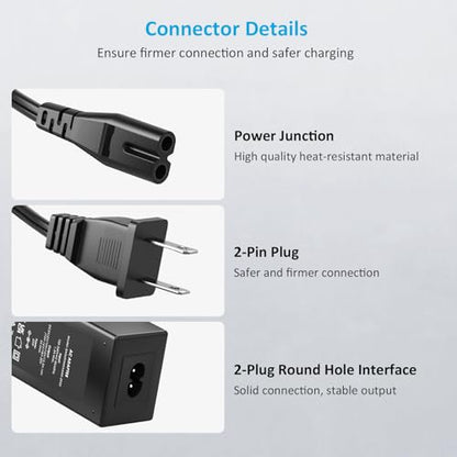 65W 16Tips Universal Laptop Charger Power Supply AC Adapter for HP Lenovo Dell Asus Acer Samsung LG IBM Google Toshiba Sony Fujitsu Gateway Notebook Ultrabook Fast Chromebook Charger Cord
