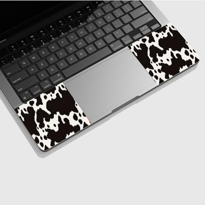 Universal Laptop Skin Sticker with 2 Wrist Pad Skins, Waterproof Scratch Resistant Vinyl Laptop Cover Decal, Cut to Fit for 11–15.6 Inch MacBook HP Dell Lenovo, Cow Print - color: Cow Print