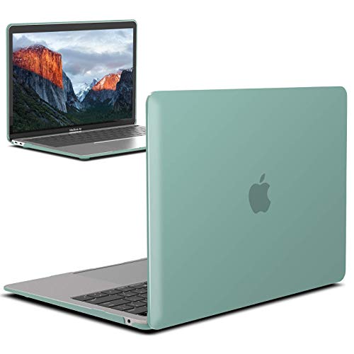 IBENZER Compatible with 2022 2021 2020 MacBook Air 13 inch case M1 A2337 A2179 A1932, Plastic Hard Shell Case for Mac Air 13 Retina Display with Touch ID, Green, MMA-T13GN - color: Green