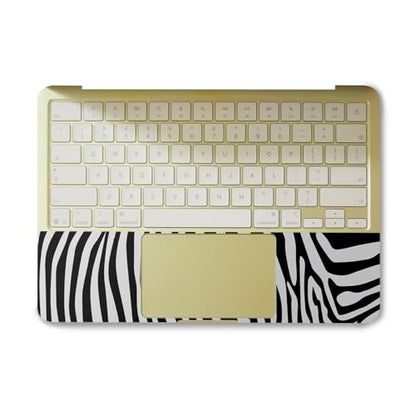Laptop Skin Compatible with Apple MacBook Neo - Black Zebra - Premium 3M Vinyl Protective Wrap Decal Cover - Easy to Apply | Crafted in the USA by MightySkins - color: Black Zebra, size: MacBook Neo Full Cover Skin, style: Matte Finish