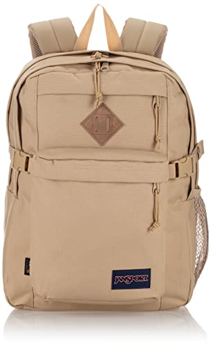 JanSport Main Campus FX Backpack - Travel or Work Bag w 15-Inch Laptop Pack with Leather Trim, Travertine - color: Travertine