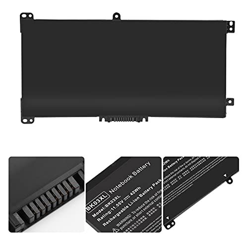 BK03XL HSTNN-LB7S HSTNN-UB7G Battery for HP Pavilion X360 14-BA000 14M-BA000 14m-ba011dx 14m-ba013dx 14m-ba014dx 14m-ba015dx 14m-ba114dx 14-ba000 14-ba175nr 14-ba110nr 14-ba253cl 14-ba125cl 14-ba175nr - size: 7.24*3.5*0.24inch