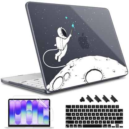 May Chen Compatible with MacBook Neo 13 inch Case 2026 Model A3404, Plastic Hard Shell,Keyboard Cover,Screen Protector,Dust Plug, for MacBook Neo 13" with A18 Pro Chip, Astronaut - color: Astronaut