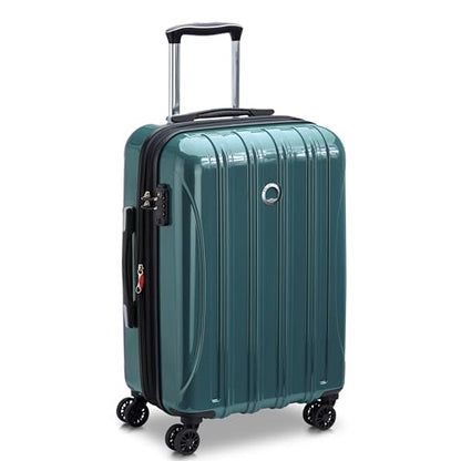 DELSEY PARIS Helium Aero Hardside Expandable Luggage with Spinner Wheels, Metallic Green, Carry-On Plus 21 Inch - color: Metallic Green, size: Carry-On Plus 21 Inch