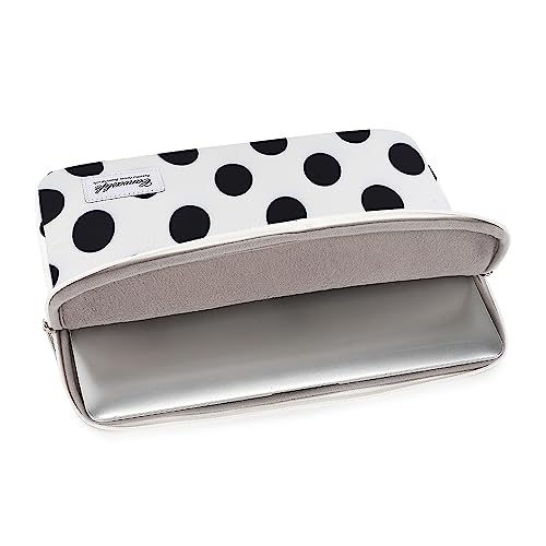Canvaslife Waterproof 13-Inch Laptop Sleeve with Pocket for 13.3-Inch Laptop and MacBook Air/Pro 13 (Black Dot Pattern) - color: New Black Dot, size: 13 inch/13.3 inch