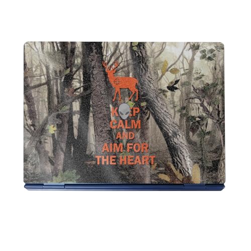 Glossy Glitter Laptop Skin Compatible with Alienware 16/16X Aurora (2025) - Deer Hunter - Premium 3M Vinyl Protective Wrap Decal Cover - Easy to Apply | Crafted in The USA by MightySkins - color: Deer Hunter, size: 16/16X Aurora (2025) Full Cover Skin, st