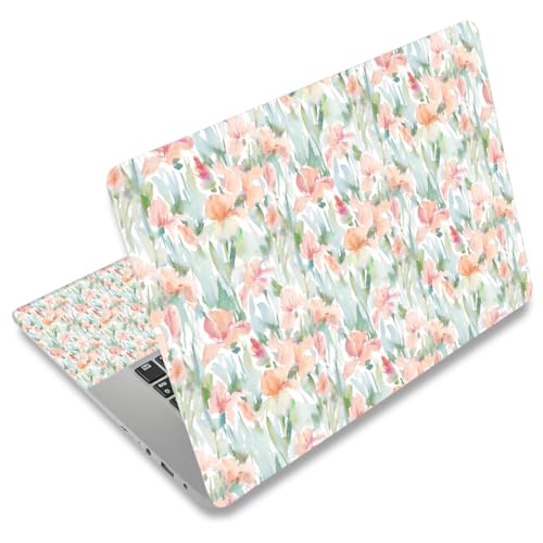 Laptop Skin Sticker 12.1 13 13.3 14 15 15.6 Inches Netbook Sticker Decal Reusable Universal Notebook PC Art Personalized Protector by AORTDES (AD-NEK-78 Watercolor Flowers) - color: Watercolor Flowers