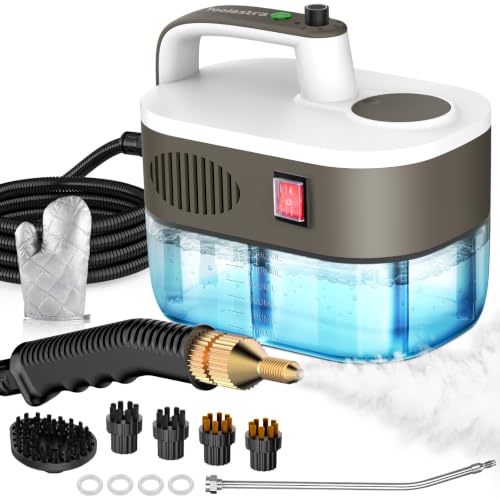 Steam Cleaner 10s Rapid Heating, Chemical-Free Handheld Steamer for Home - 1.2L Tank, 6 Adjustable Levels, Portable Steamer for Car, Grout, Tile, Kitchen