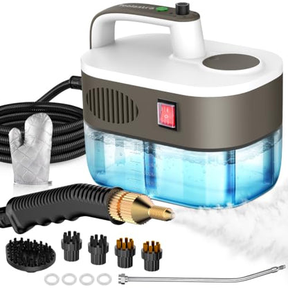 Steam Cleaner 10s Rapid Heating, Chemical-Free Handheld Steamer for Home - 1.2L Tank, 6 Adjustable Levels, Portable Steamer for Car, Grout, Tile, Kitchen