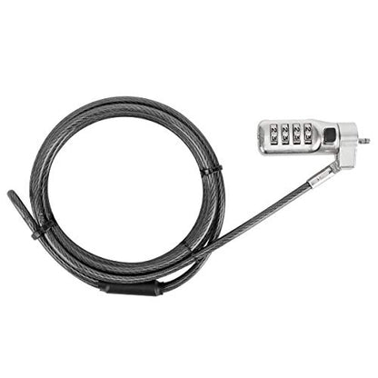 Targus DEFCON 3-in-1 Lock, Resettable Combination Retail Lock for Laptop Computer and Desktop Security Cable (ASP86RGL) - size: 3-in-1 Lock, style: Resettable Combination