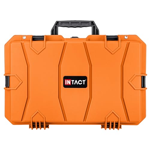 Eylar 21.6" Intact Series Carry-On Hard Camera Case, Lightweight and Durable Stacker Design with Foam (Orange) - color: Orange