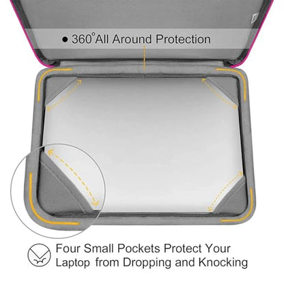MOSISO Compatible with MacBook Air 13 inch Case M5 2026 M4 2025 M3 M2 2024-2022 A3449 A3240 A3113 A2681,Hard Shell&Sleeve Bag&Keyboard Skin&Webcam Cover&ScreenFilm for MacBook Air 13.6, Bright Rose - color: Bright Rose