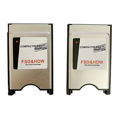 CF Memory Card Adapter PCMCIA Ata Adapter PC Adapter Reader CF Type I to PCMCIA (2 Pack)