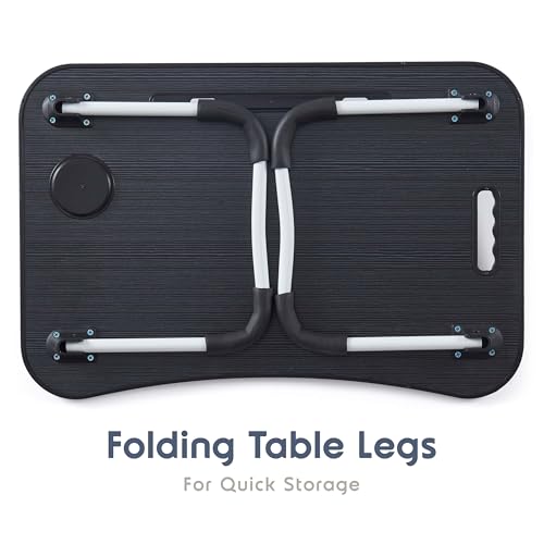 Laptop Bed Tray Table, Adjustable Laptop Stand, Portable Lap Desks with Foldable Legs, Reading Desk for Sofa Couch Floor - Large - size: Standard Large