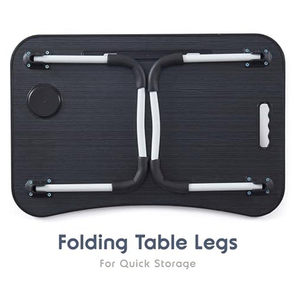 Laptop Bed Tray Table, Adjustable Laptop Stand, Portable Lap Desks with Foldable Legs, Reading Desk for Sofa Couch Floor - Large - size: Standard Large