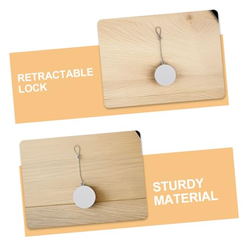 Uonlytech 1 Set Retractable Rope Lock Theft Security Cable for Laptop Tv VR Display and Digital Accessories Reliable Protection with and Lock Mechanism
