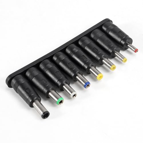 AITRIP USB to DC Power Cable 5V to 12V Boost Converter 8 Interchangeable Plug Connectors Adapters for Router, Mini Fan and Speaker（8-in-1） - color: 8-in-1