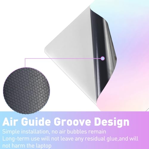 15-15.6 inches Netbook Laptop Skin Sticker Decal Reusable Cover Protector for 11.6 12 13 13.3 14 15 15.4 Notebook Chromebook Easy to Apply and Remove, Scratch-Resistant Waterproof I Pastel Gradient - color: Pastel Gradient