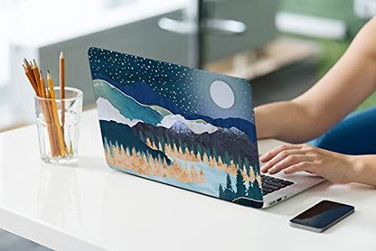 LanBaiLan Laptop Plastic Hard Shell Protective Case, Compatible for New MacBook Air 13 inch 2020 2019 2018 Release A2337 M1 A2179 A1932 Retina Display with Touch ID & Keyboard Cover, Art Scenery - color: Art scenery