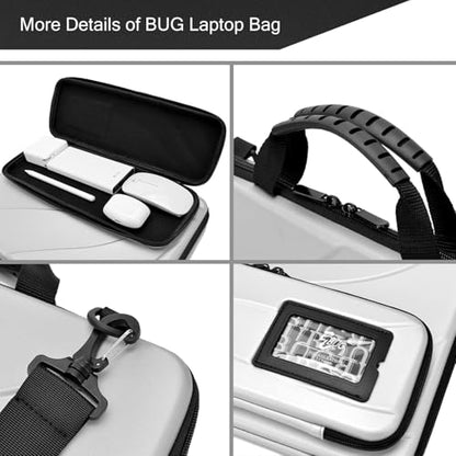 17.3 Inch Laptop Case Hard Shell, Protective Laptop Carrying Case with Stand for Heat Dissipation - color: Silver, size: 16.5-17.3 inch