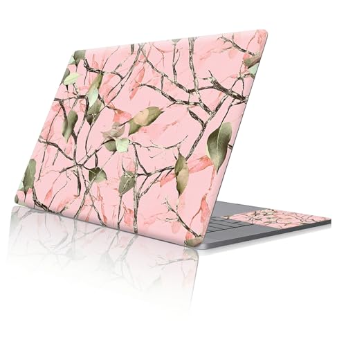 Reusable Universal Laptop Skin Sticker, Cut to Fit for 11.6–15.6 Inch Laptops, Waterproof Protective Film, No-Residue - Pink Camo - color: Pink Camo