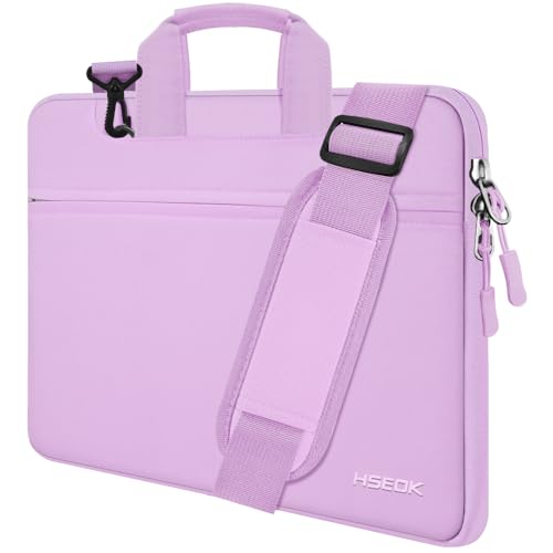 Hseok Laptop Shoulder Bag 13 13.3 14 Inch Case Compatible with MacBook Pro/Neo 14" M5/M4/M3/M2/M1,Mac Air/pro/Neo 13" and Most 13 13.3 14 Notebooks,Spill-Resistant Briefcase,Purple - color: Purple, size: 13-13.5 inch