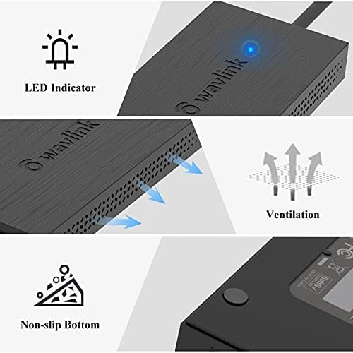 WAVLINK HDMI Splitter Extended Display for Dual Monitor, USB A or USB-C to Dual HDMI Adapter, Multi-Monitor Display 3 Separate Screens for Windows and macOS,4K30Hz,1080p@60Hz