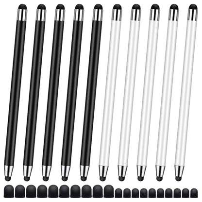Stylus Pen [10 Pack] Universal Capacitive Touch Screen Pens - color: 10 black/white