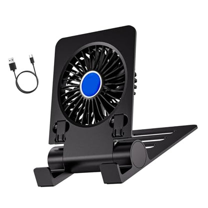 Tablet Cooling Stand with Powerful Cooling Fan Foldable Easy Storage for Travel Multifunctional Desktop Lazy Bracket Laptop Phone Stand
