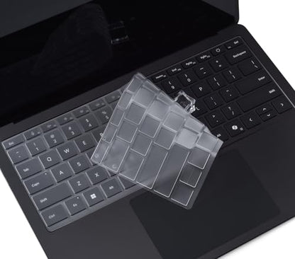 CaseBuy Clear Ultra Thin Keyboard Cover for 2023-2019 Microsoft Surface Laptop 6, 5, 4, 3, 13" & 15" Touchscreen Keyboard Protector Skin (Not Fit 2024-2025 Surface Laptop 7 13.8 & 15") - size: Surface Laptop 6/5/4/3 13/15 inch (2023-2019)