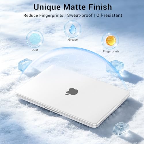 MOSISO Compatible with MacBook Neo Case 13 inch 2026 A3404 A18 Pro Chip | Scratch-Resistant Ultra-thin Protective Hard Shell Case Cover, Frosted Clear - color: Frosted Clear