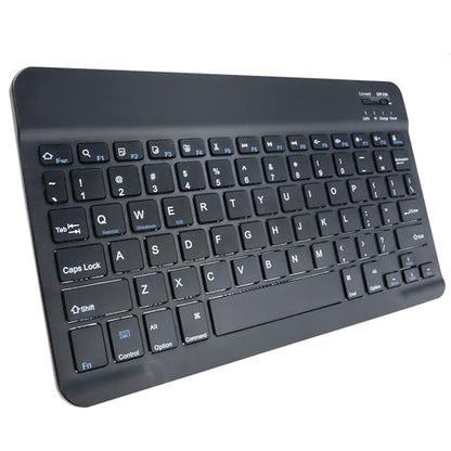 BoxWave Keyboard Compatible with UPERFECT Y Portable Monitor Freestanding Touchscreen (15.6 in) - SlimKeys Bluetooth Keyboard, Portable Thin with Chiclet-Style Keys - Jet Black