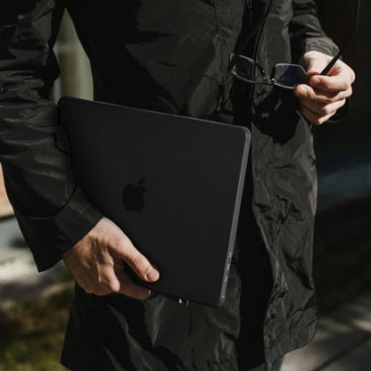 BlueSwan Flexible Case for MacBook Pro 13 inch, M2 M1 2022-2016 | Anti-Scratch Protective Laptop Cover with Grippy Matte Texture, Seamless Fit and Lightweiht, Frosted Black - color: Frosted Black, size: Pro 13-inch (2018-2022)