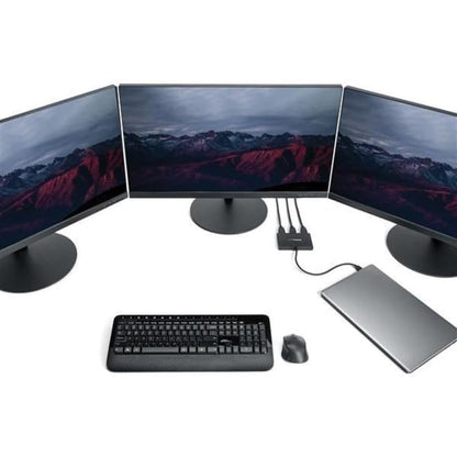 StarTech USB-C to 3x HDMI MST Hub, Triple 1080p 60Hz, Dual 4K 30Hz | 3-port HDMI laptop display extender and splitter, DP Alt Mode 1.2 HBR2 MST, Thunderbolt USB4 compatible, Windows only