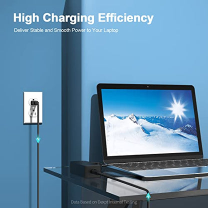 65W AC Adapter Replacement for Dell Docking Station D1000 D3100, Thunderbolt Dock TB15 K16A K16A001 Ultra HD 4K Triple Display Wireless Power Adapter Supply Cord